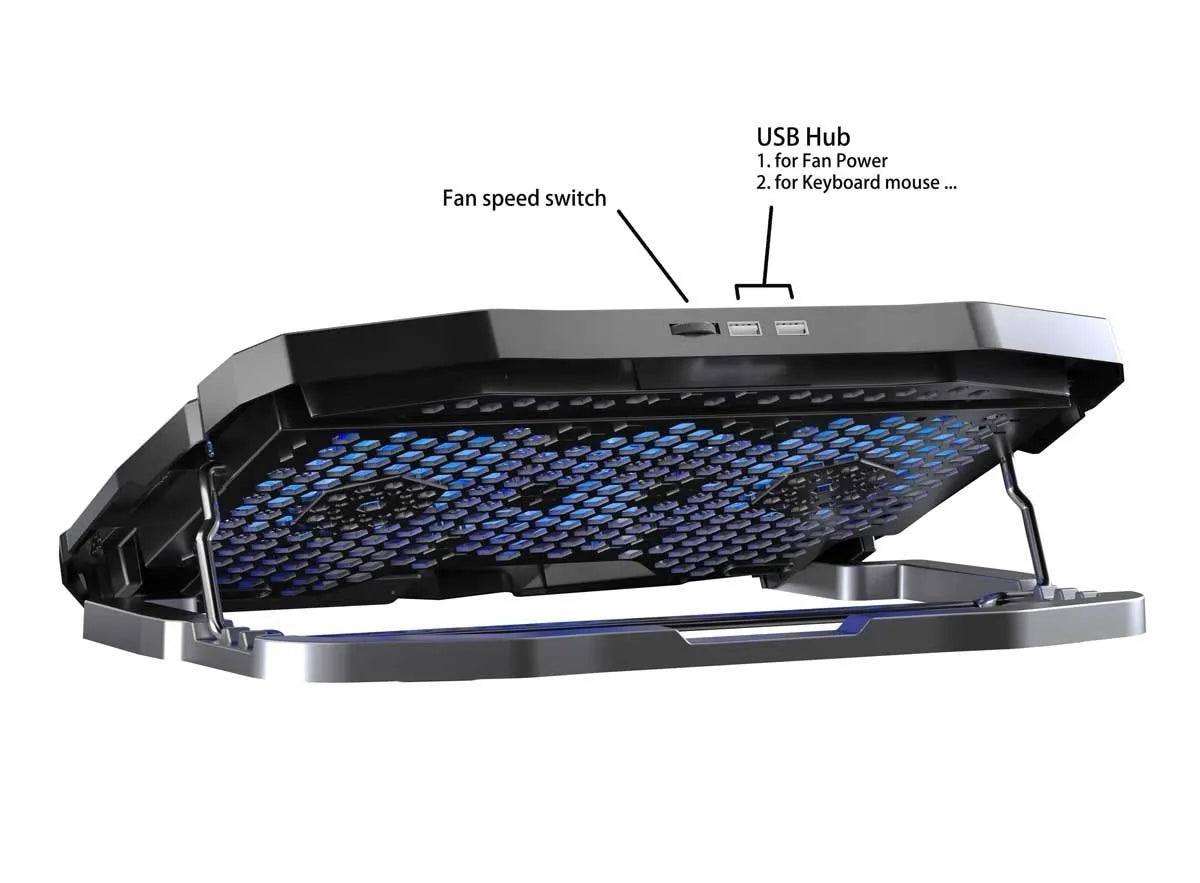 OXHORN LC-1701 Laptop Cooling Stand High Adjustable - Image 3