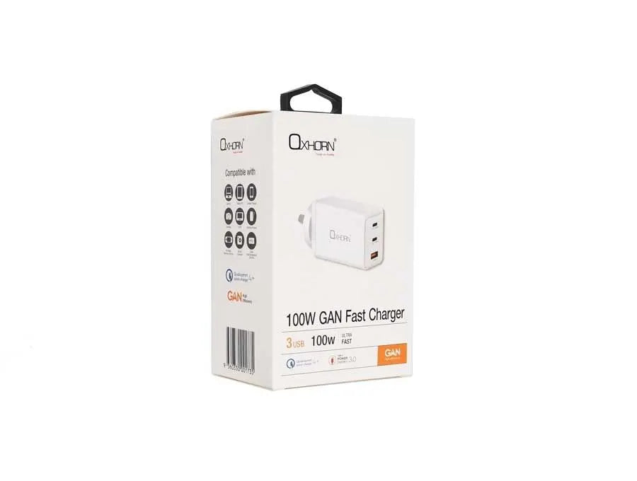 OXHORN NB-PD100S PD 100W GaN Charger 3-Port - Image 6