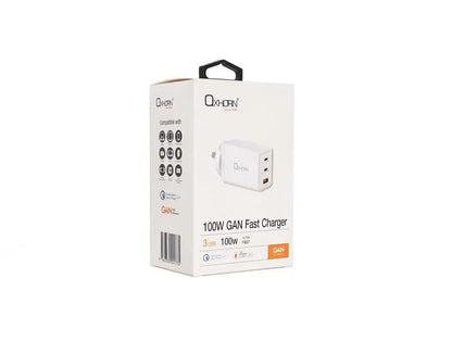 OXHORN NB-PD100S PD 100W GaN Charger 3-Port - Image 6