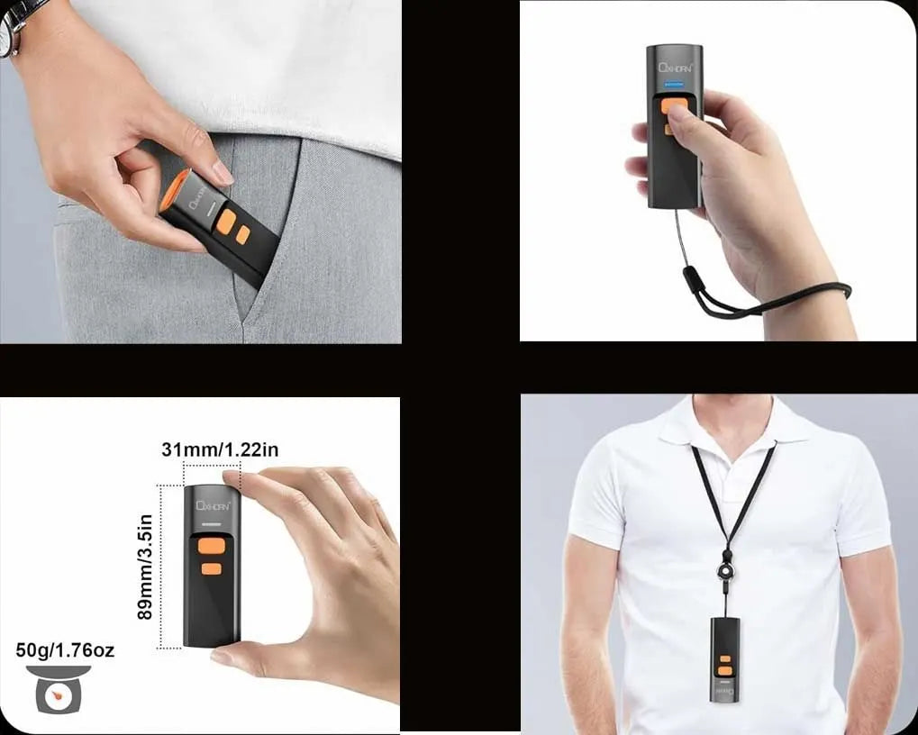 OXHORN UB-D203 Mini Wireless 2D Barcode Scanner - Image 5