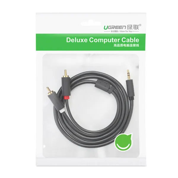UGREEN 3.5mm male to 2RCA male cable 3M (10512) - Image 3