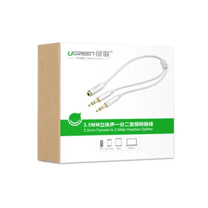 UGREEN 3.5mm Female to 2 Male Headset Splitter (10790) - Image 3
