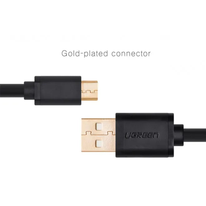 UGREEN Micro-USB male to USB male cable gold-plated 1M (10836) - Image 2