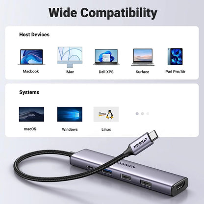 UGREEN 15495 5-in-1 USB-C Hub with 4K HDMI - Image 3
