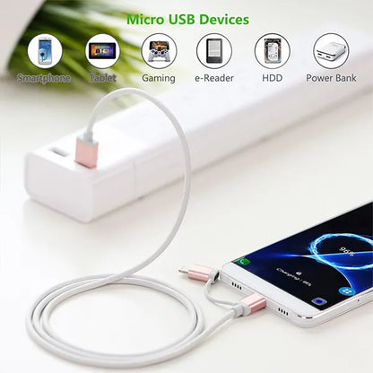 UGREEN Micro-USB to USB Cable with MFI Certified iPhone Adapter 1.5M(30471) - Image 2