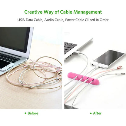 UGREEN Cable Organizer (2pcs/pack) - Pink (30483) - Image 4