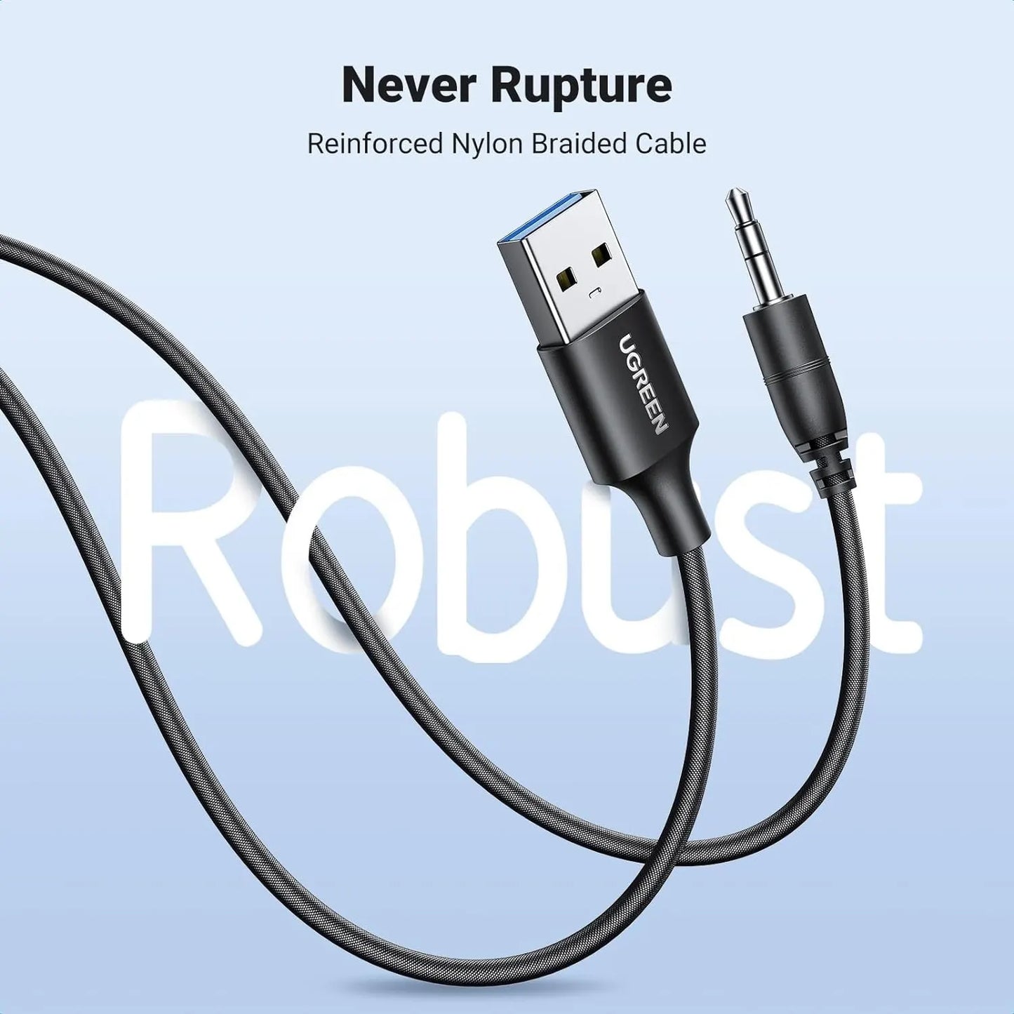 UGREEN 35002 Bluetooth 5.4 Aux Car Adapter (Enhanced Connection & Noise Cancellation) - Image 3