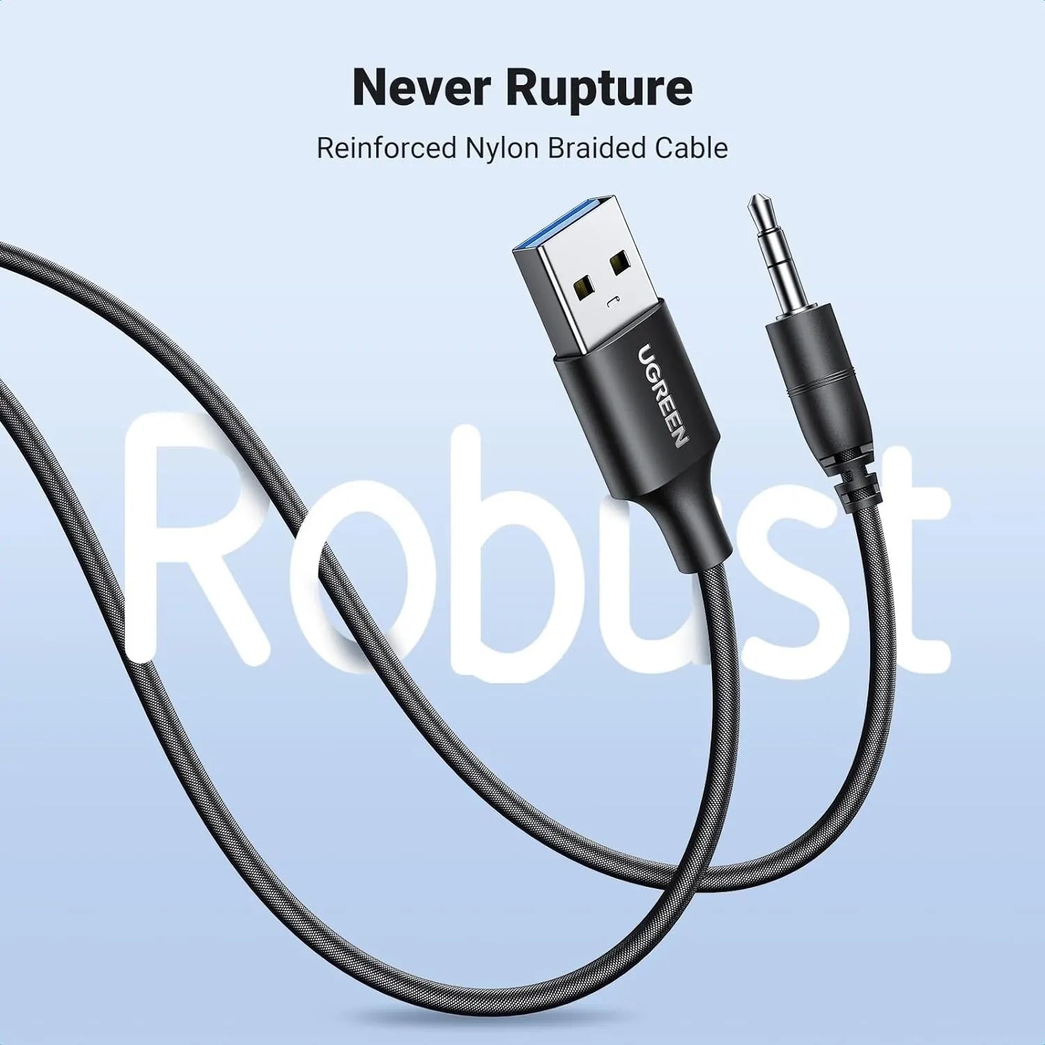UGREEN 35002 Bluetooth 5.4 Aux Car Adapter (Enhanced Connection & Noise Cancellation) - Image 3