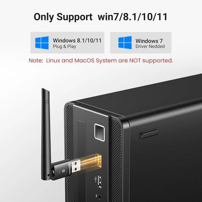 UGREEN 35059 Bluetooth 5.4 Adapter for PC, 120M Long Range USB Dongle - Image 2