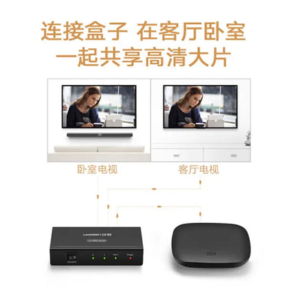 UGREEN 1 x 2 HDMI Amplifier Splitter - Black (40201) - Image 4