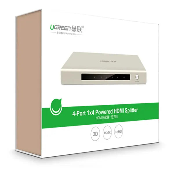 UGREEN HDMI 1 x 4 Amplifier Splitter Zinc Alloy (40277) - Image 4