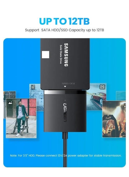 UGREEN 60561 SATA to USB 3.0 Adapter Cable with UASP SATA III to USB Converter - Image 6
