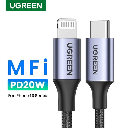 UGREEN 60761 USB-C to iPhone 8-pin Fast-Charging Cable 2M - Image 3