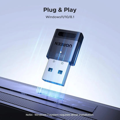 UGREEN 75073 Bluetooth 6.0 USB Dongle Adapter 20m Range, 5 Device Connection, Plug & Play for PC/Laptop - Image 3