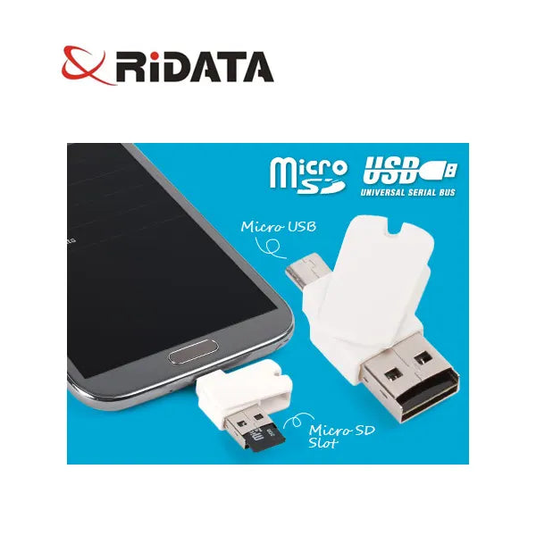 Ridata OTG Mobile Phone MicroSD Card Reader (OTG Mobile Phone/Tablet/PC) - Image 5