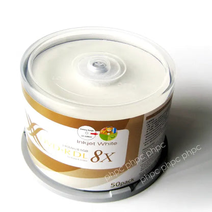 Ritek Ridata DVD+R Double Layer 8x Whitetop Printable 50pcs - Image 2
