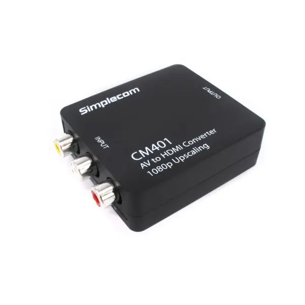 Simplecom CM401 Composite AV CVBS 3RCA to HDMI Video Converter 1080p Upscaling - Image 3