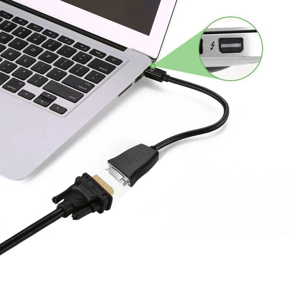 Simplecom DA102 Active MiniDP to DVI Adapter 4K UHD (Thunderbolt and Eyefinity Compatible) - Image 3