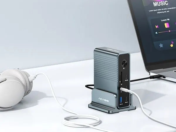 ACASIS DS-7A15 15-in-1 USB-C Dock Triple 4K HDMI DP 10Gbps PD Docking Station - Image 5