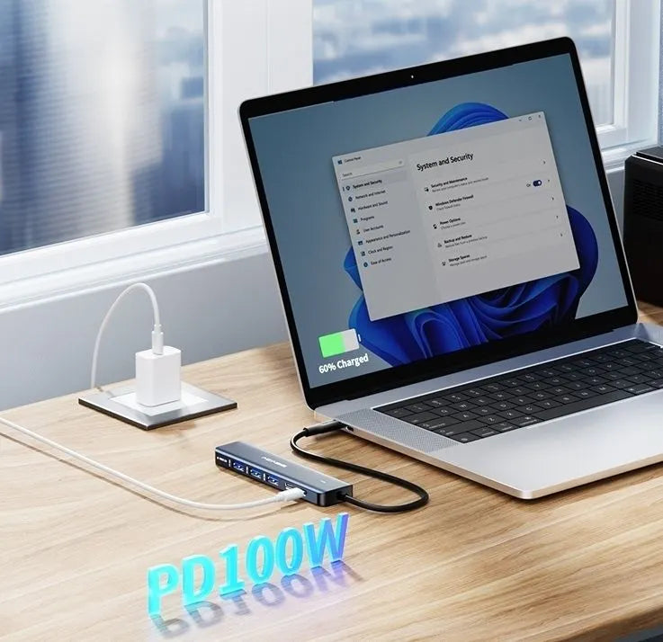 ACASIS DS9901 6-in-1 USB-C Hub: 4K HDMI, 3x USB-A 3.0, USB-C x 1 100W PD x 1 - Image 4