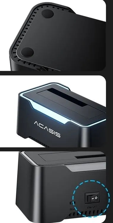 ACASIS EC-6104Air Multi SATA SSD/HDD 2.5" & 3.5" Docking Station - Image 6