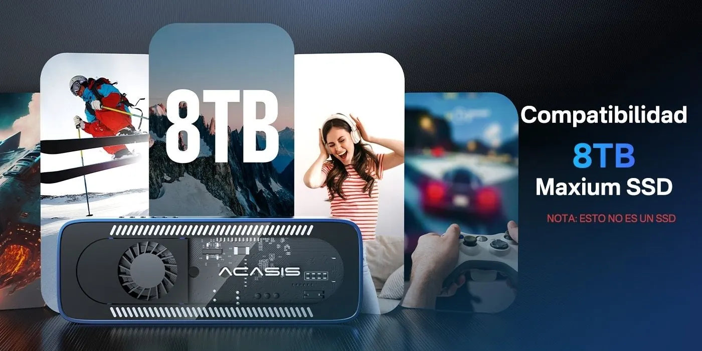 ACASIS EC-6608AIR M.2 NVMe SSD Enclosure USB-C 10Gbps Cooling Fan Case - Image 9