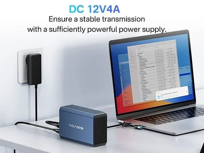 ACASIS EC-7352 Dual bays 2.5/3.5" RAID USB3.2 Gen1 5Gbps hard drive dock Max 60TB - Image 4