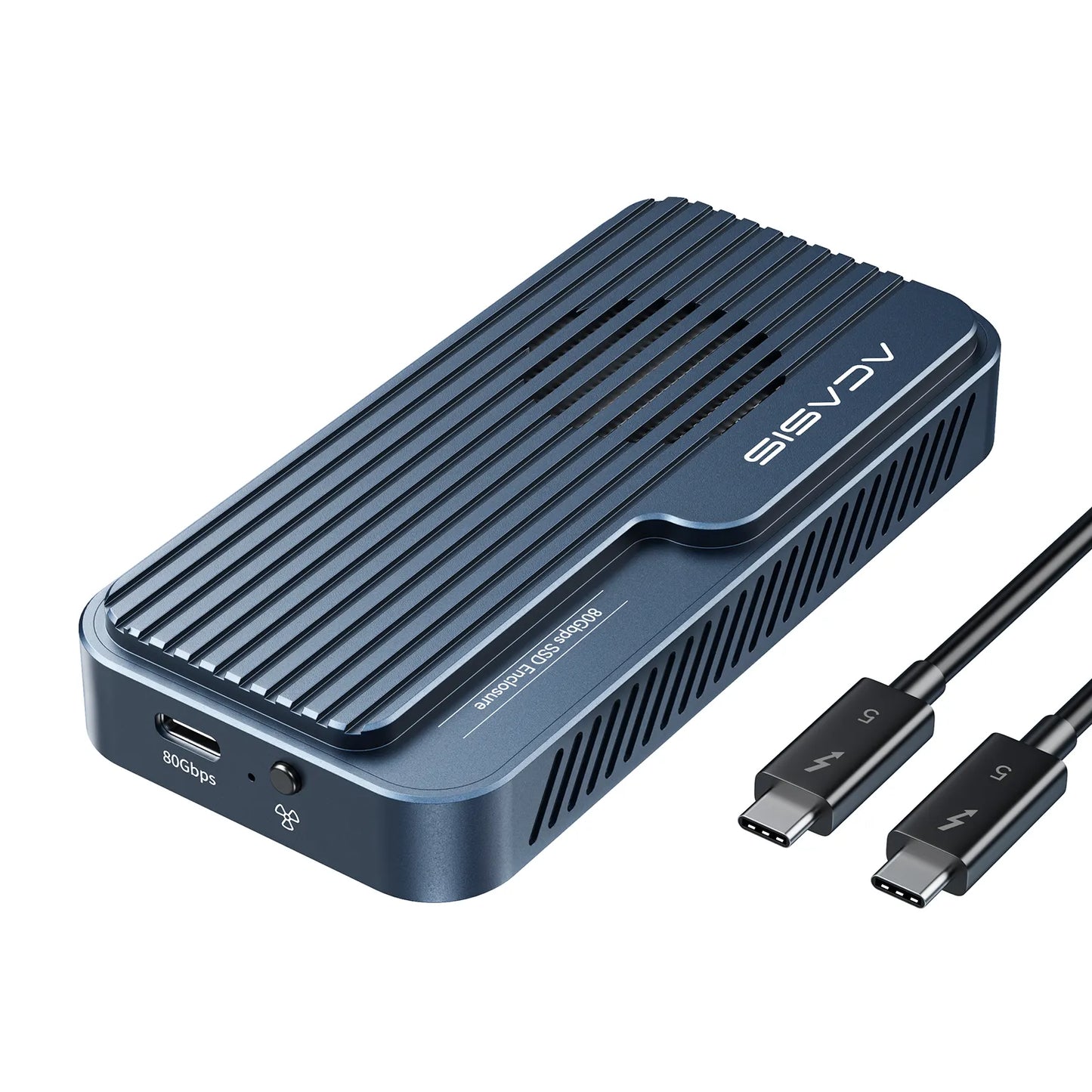 ACASIS TB501PRO USB4 v2 80Gbps M.2 NVMe SSD Enclosure Thunderbolt 5/4/3 6,000MB/s PCIe Gen5 Ready Active Cooling Fan - Image 2