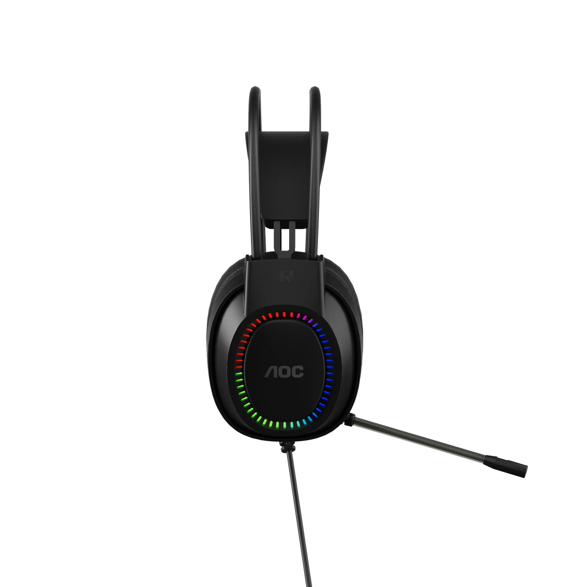 AOC ACG2500BK Wired RGB USB Gaming Stereo Headset 2M Cable Black - Image 3