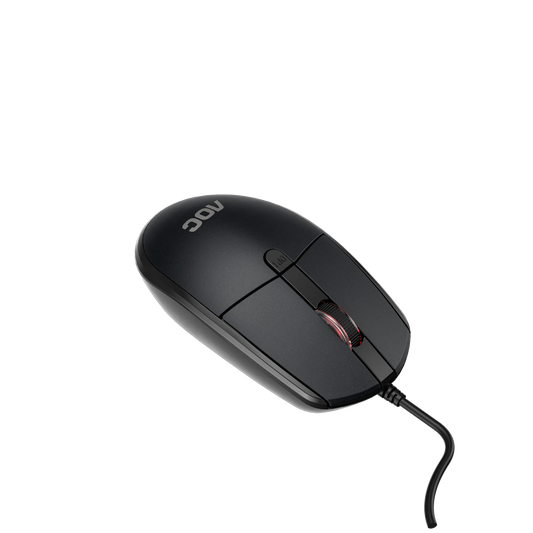 AOC MS130B/LA Wired Office Mouse USB Optical 3-Button Black - Image 2
