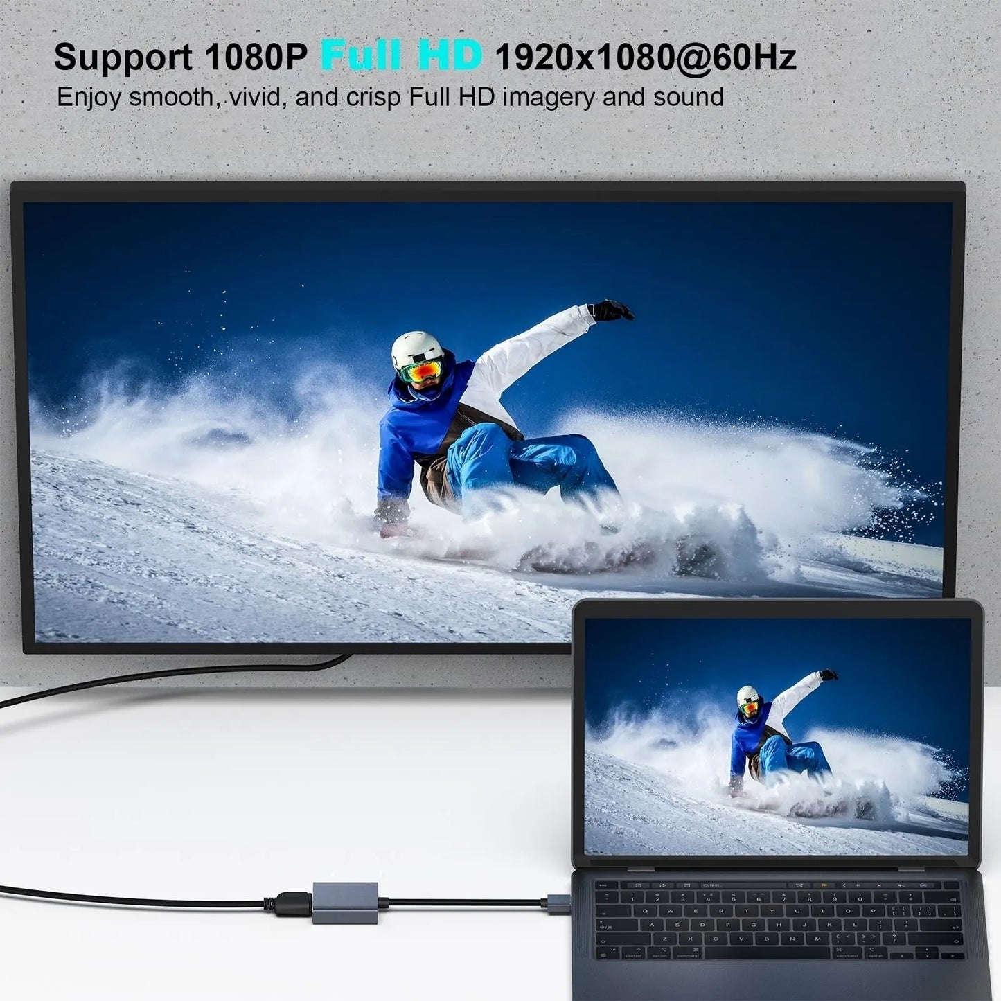 BENFEI 000334GY USB 3.0 to HDMI Adapter, USB 3.0 to HDMI Male Adapter for Windows 11/10/8/7 (NOT for MAC) - Image 5