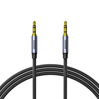 BENFEI 000427GY-2M 3.5mm TRRS Male to Male Audio Cable, 4-Pole Stereo Mic Aux Cable, Nylon Braided Headphone Jack Cord