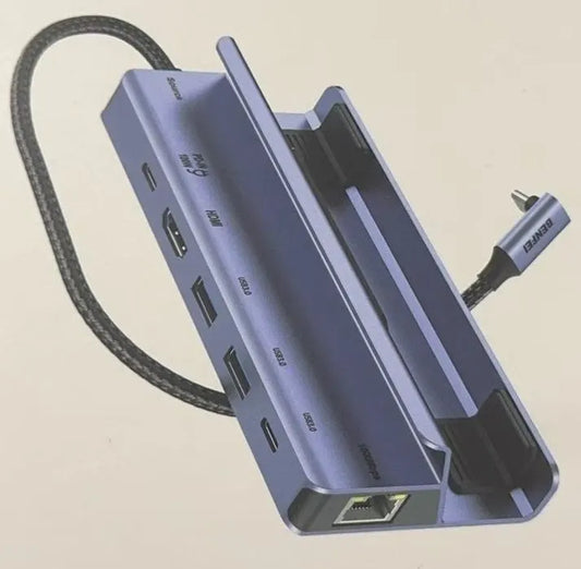 BENFEI 000492GY 6 in 1 Docking 1xHDMI 4K, 2xUSB-A 3.0, 1xUSB-C 3.0, 1xUSB-C PD, 1xRJ45