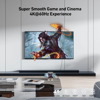 BENFEI 206GY-3F USB-C to HDMI 0.9M Cable 4K@60Hz, Aluminum Shell, Nylon Braided - Image 2