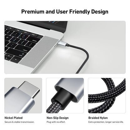 BENFEI 206GY-3F USB-C to HDMI 0.9M Cable 4K@60Hz, Aluminum Shell, Nylon Braided - Image 5