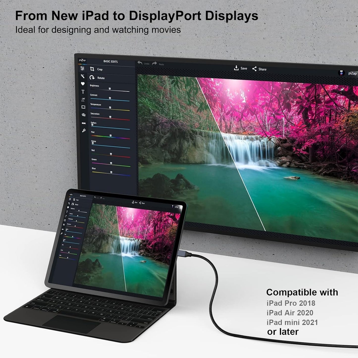 BENFEI 207GY-3F USB-C to DP 0.9m 8K@60Hz Thunderbolt 3 - Image 6
