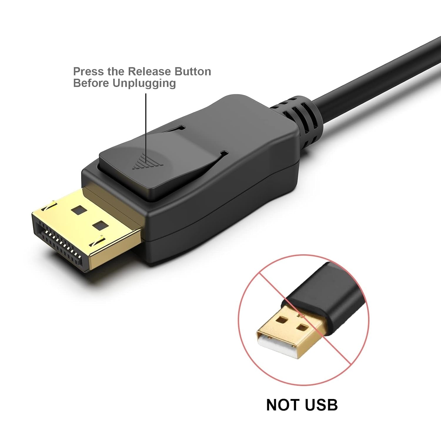 BENFEI 000279BK DP to DP Male to Male Cable 0.9M - Image 3
