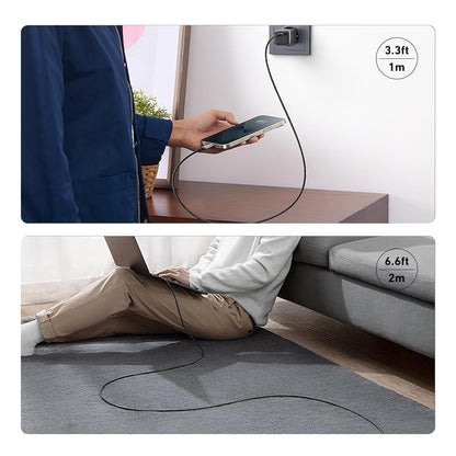 BENFEI 000383GY USB-C to USB-C Cable (4K@120Hz), 100W PD Fast Charging, 10Gbps Data Transfer for I-phone 15/16/17 and Samsung / Google phone 1M  - Image 6