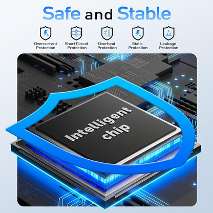 BENFEI 000385BK 2.5 Inch SATA to USB-A + USB-C Tool Free External Hard Drive Enclosure (6Gbps, Optimized for SSD, Support UASP SATA III) - Image 4