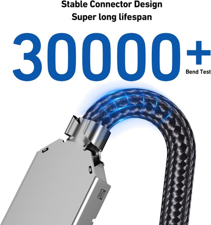 BENFEI 393GY-2M USB3.0 Male to Female Extension cable Nylon Braided 2M - Image 5