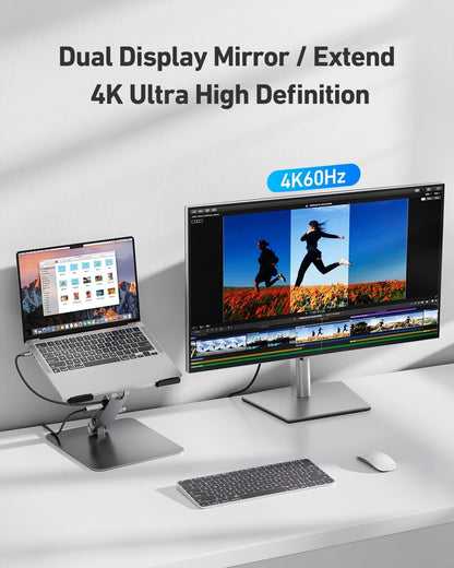 BENFEI 398GY TYPE-C 6-in-1 HDMI+USB-C(10G)+RJ45+2xUSB-A(10G)+PD - Image 8