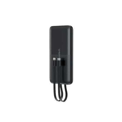 CHOETECH B654 10000mAh Pwer Bank 22.5W USB-A / USB-C / micro USB with built-in USB-C / Lightning cable - black - Image 2