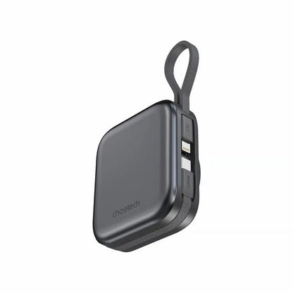 CHOETECH B697-BK 10000mAh CCC Certified LED display 22.5W power bank for Mobile/Apple watch/Airpods - Image 3