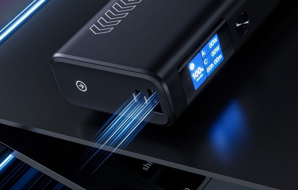 CHOETECH B702 20000mAh PD130W USB-A + USB-C x 2, 3-Port & TFT Display Power Bank - Image 6