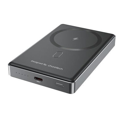 CHOETECH B739-BK 20W Slim USB-C 10000mAh Magnetic Power Bank - Black - Image 3