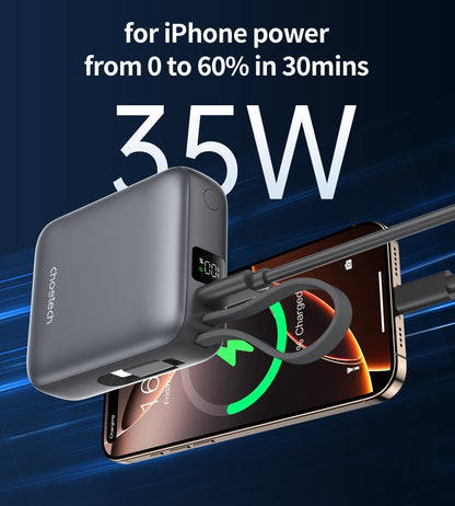CHOETECH B832-GY 10000mAh 35W 10000mAh PowerLeap Power Bank - Image 4