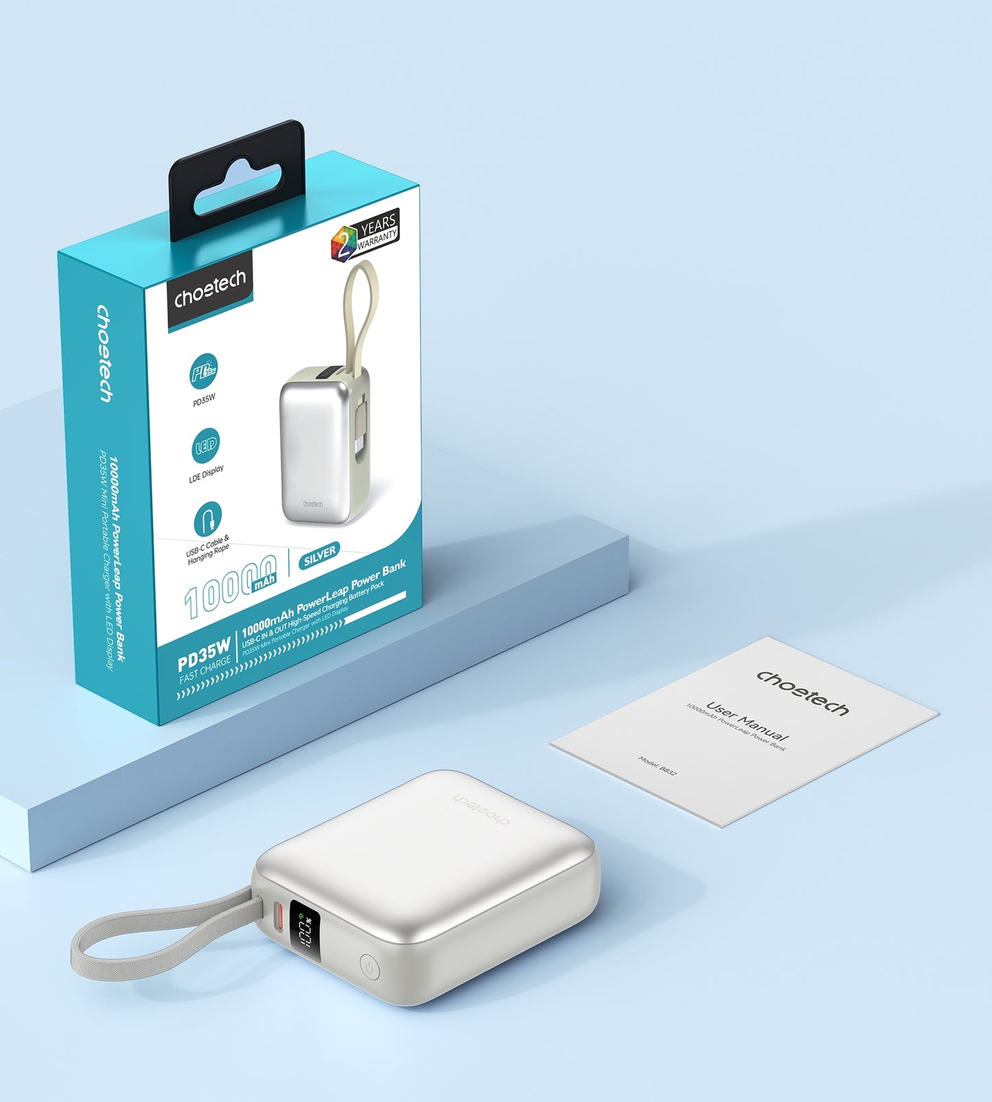 CHOETECH B832-SL 10000mAh 35W 10000mAh PowerLeap Power Bank - Image 6