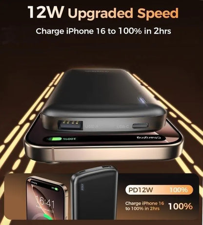 CHOETECH B850 10000mAh 12W USB-A+Type-C Power Bank - Image 3