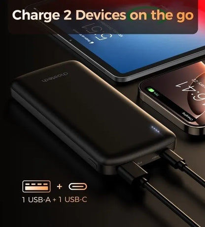 CHOETECH B850 10000mAh 12W USB-A+Type-C Power Bank - Image 4