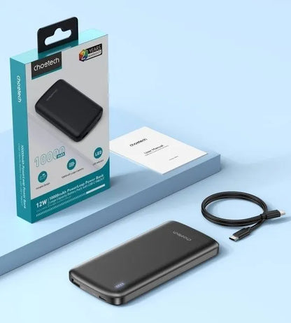 CHOETECH B850 10000mAh 12W USB-A+Type-C Power Bank - Image 7